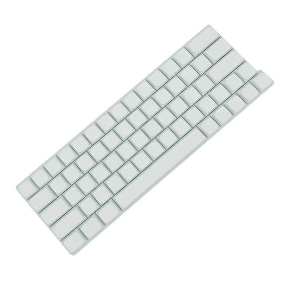 SIEYIO 64PCS Keycaps XDA Profile PBT Minimalistic White Keycaps for Mechanical Keyboard