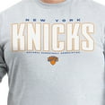 thumbnail image 4 of Men's G-III Sports by Carl Banks Gray New York Knicks Adaptive Printed Mesh Effect Long Sleeve T-Shirt, 4 of 5