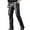 Black, variant on AHTJRT Mens Vintage Multi Pockets Motorcycle Skinny Workwear PU Faux Leather Cargo Pants Black L