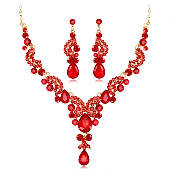 Collar elegante decorativo nupcial para mujer 3 unids/set Qarigey aleación regalo de cumpleaños