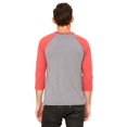 thumbnail image 2 of Bella + Canvas Unisex 3/4-Sleeve Baseball T-Shirt, 2 of 3