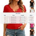 thumbnail image 2 of iHengLiXing Plus Size Womens Tops Dressy Casual Women Casual Round Neck Short Sleeve Solid Pullover Blouse T-shirt Tops Loose Blue M, 2 of 5