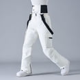 thumbnail image 5 of SRZYMJ Mens Canvas Work Pants Men's Solid Color Windproof Winter Outdoor Warm Thickened Double Shoulder Ski Sport Comfort Trousers with, 5 of 6