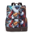 thumbnail image 1 of Goofa The Nightmare Before Christmas Pattern Leather Backpack Purse for Women Fashion Multipurpose Design Handbag Ladies Shoulder Bags Travel Backpack, 1 of 4