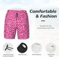 thumbnail image 3 of Balery Leopard Mens Swim Trunks Swim Shorts for Men Quick Dry Inseam Beach Shorts with Compression Liner Pocket-Small, 3 of 9
