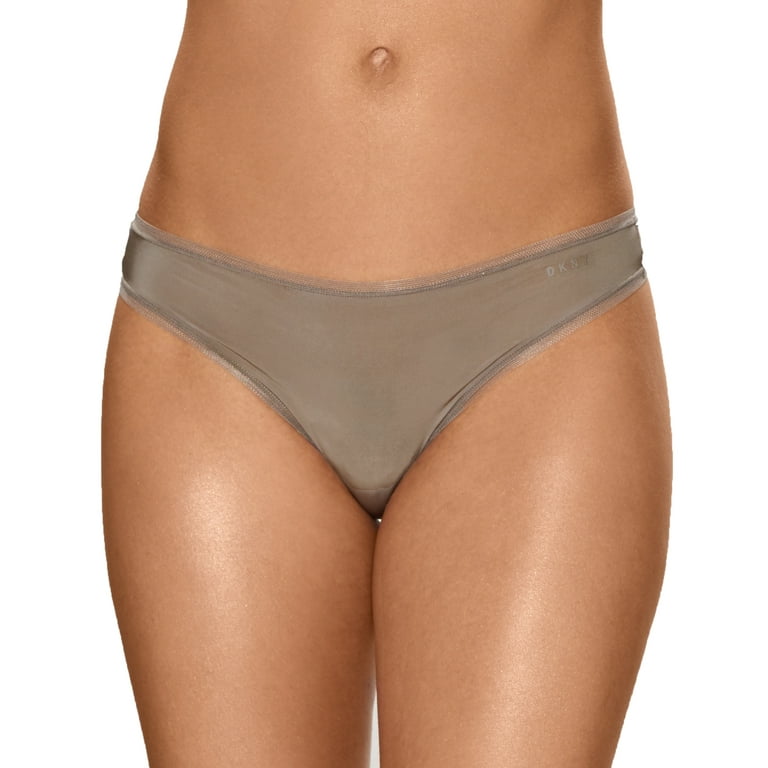 DKNY Low-Rise Thong with Mesh Trim