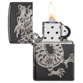 thumbnail image 5 of Zippo Lucky Dragon Design High Polish Black Pocket Lighter, 5 of 8