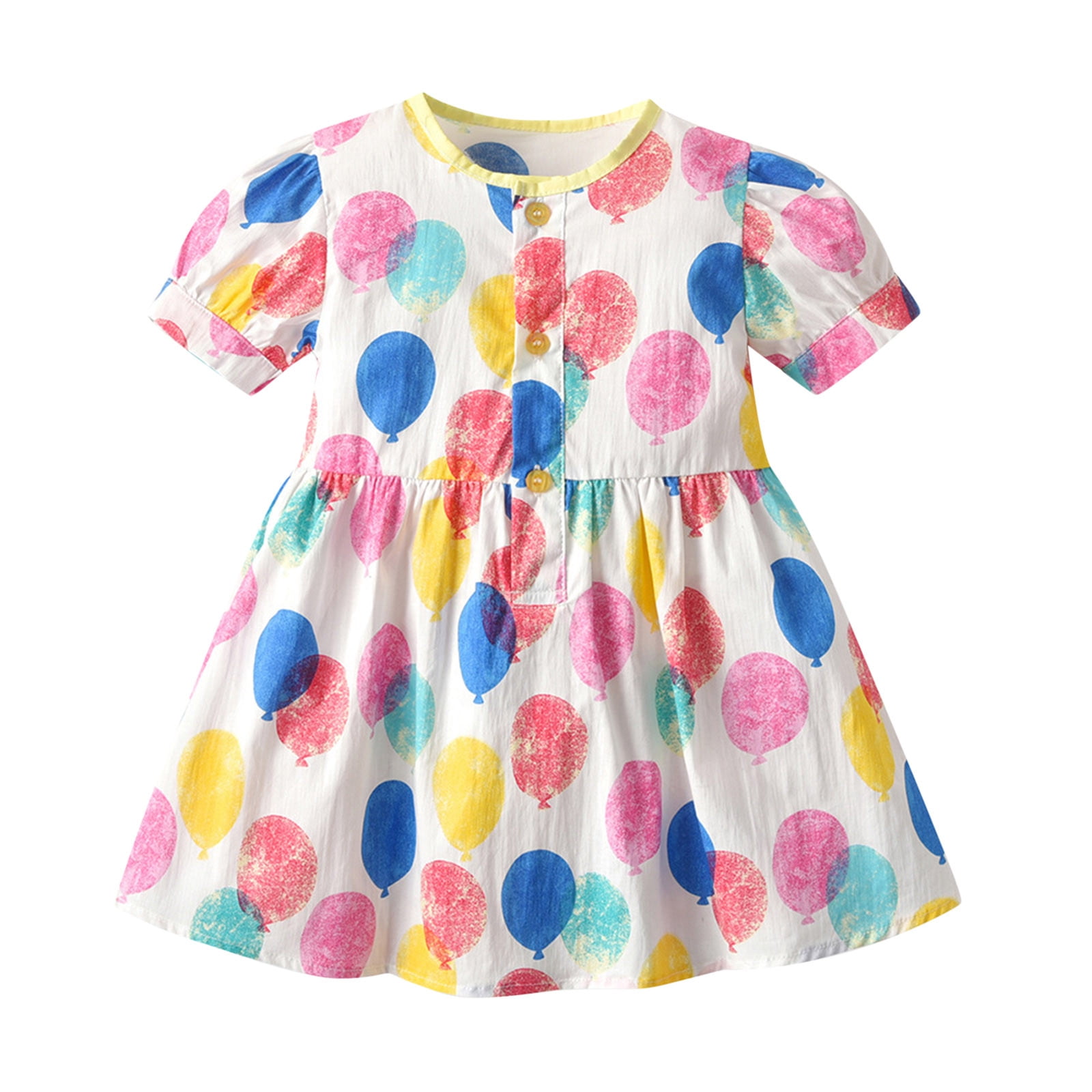 Girls short sleeve dresses sales