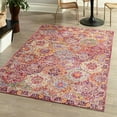 thumbnail image 4 of JONATHAN Y MODERN PERSIAN 5 x 8 Area Rug, Flori Bohemian Medallion - Deep Fuchsia, MDP301A-5, 4 of 12