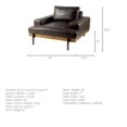 thumbnail image 5 of Mercana Colburne I Brown Leather Body Wood/Iron Frame Club Chair, 5 of 6