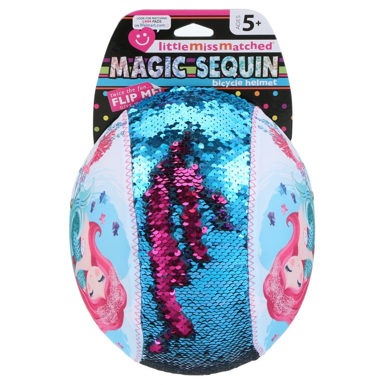 LittleMissMatched Mermaid Sequin Multi-Sport Child's Helmet, Teal