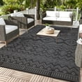 thumbnail image 4 of Outdoor Area Rug Waterproof Plastic Straw Rug, Plastic Straw RV Mat, Stain-Resistant Indoor Outdoor Carpet for Patio, Deck, Balcony, Picnic & Beach, 4 of 14