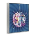 thumbnail image 3 of Stupell Industries Disco Ball with Butterfly Gray Framed Giclee Art design by Courtney Morgenstern, 20 x 16, 3 of 8