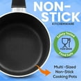 thumbnail image 4 of SereneLife 15 Piece Pots and Pans Non Stick Kitchenware Cookware Set, Black, 4 of 7