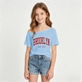 thumbnail image 2 of Gaexia Girls Off Shoulder Casual Top Solid Color Design Tee Shirt For Teenage Youth Fashion Comfortable Girls Fashion, 2 of 5