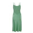 thumbnail image 7 of Sngxgn Women's Cotton Sleeveless Short Knee Length Nightgown(Green,S), 7 of 7