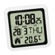 thumbnail image 2 of Reloj de pared con termómetro digital para cocina, pantalla digital grande, pantalla de temperatura versátil, fácil de instalar, resistente al agua, 2 of 8
