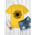 thumbnail image 3 of Sunflower Shirt for Women Girls Summer Graphic Tee Cute Women T-Shirt XX-Large Gray, 3 of 4