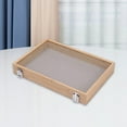 thumbnail image 6 of Jewelry Box Wooden Earring Organizer Tray for Store Display Bedroom Showcase No Grid Gray, 6 of 8