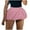 Pink, variant on Riforla Ladies New Casual Solid Color All Skirt High Waist Short Skirt Skirts for Women Trendy Blue XL