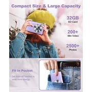 Digital Camera, FHD 1080P Camera, Digital Point and Shoot Camera with 16X Zoom Anti Shake, Compact Small Camera for Boys Girls Kids