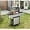 #3 Silver;3+1 Burner, variant on Patio Propane Gas Grill Stainless Steel, 4-Burner BBQ Grill with Top Cover Lid, Spacious Cooking Area and 2 Side Shelves, for Outdoor Patio Garden Picnic Backyard, Black