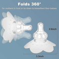 thumbnail image 3 of Nipple Shields For Nursing Newborn,breastfeeding Contact Nippleshield For Latch Difficulties Or Flat&inverted Nipples, 3 of 3