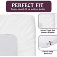 thumbnail image 3 of 4 Piece Sheet Set 100% Egyptian Cotton Bed Sheets 1000 Thread Count Luxury Hotel Quality Sheet Set Italian Finish Premium Sheets Long Staple Fits Up to 18 Inch Deep Pocket (RV King, Ivory), 3 of 5