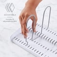 thumbnail image 3 of Estante expandible para sartenes y tapas, organizador ajustable de 12.5 a 22 pulgadas de ancho para almacenamiento de gabinetes de cocina, edición clásica, 3 of 6