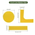 thumbnail image 2 of Unique Bargains Kit de Marquage de Terrain de Pickleball pour Terrain Extérieur Jaune, 2 of 6