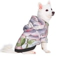 thumbnail image 2 of Fotbe Vintage Rose Sudadera con Estampado para Perros Pequeños – Suéter con Capucha para Mascotas, Tela Suave de Forro Polar con Bolsillo-Small, 2 of 7