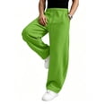 thumbnail image 5 of Dresfit Baggy Sweat Pants for Men Drawstring Big and Tall Wide Leg Sweatpants Fall Winter Elastic Waist Lounge Trousers Oversized Straight Leg Y2k Pants XL, 5 of 8