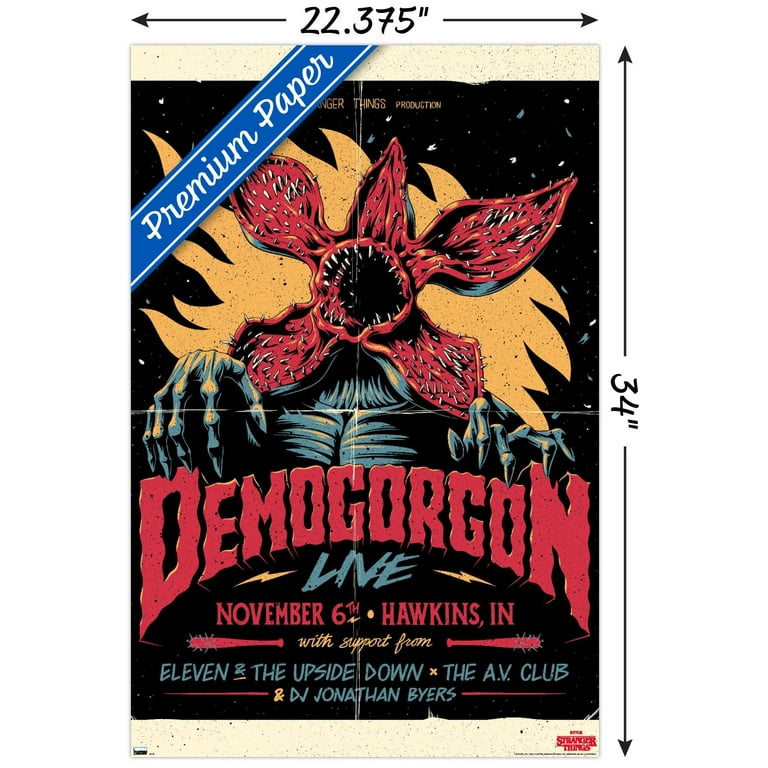 Netflix Stranger Things - Demogorgon Live Wall Poster, 22.375