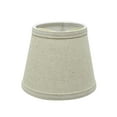 thumbnail image 4 of Aspen Creative 32861-5 Small Hardback Empire Shape Chandelier Clip-On Lamp Shade Set (5 Pack), Transitional Design in Light Grey, 5" bottom width (4" x 6" x 5"), 4 of 7