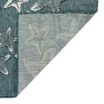 thumbnail image 5 of Transocean CRES8841594 Liora Manne Carmel Starfish Indoor & Outdoor Rug, Teal - Square - 7 ft. 10 in., 5 of 5