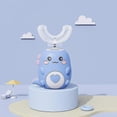 thumbnail image 5 of Cepillo de dientes eléctrico automático para niños con carga USB y diseño de dinosaurio sónico en forma de U., 5 of 5