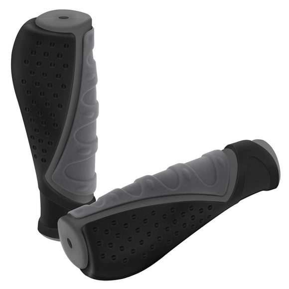 Trelc Protector Antideslizante Para Manillar De Bicicleta/Bicicleta De Montaña/Bicicleta De Carretera/Bicicleta Plegable (Negro Gris)