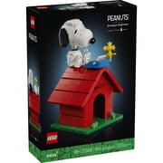 LEGO Ideas Peanuts: Snoopy's Doghouse Collectible Building Set for Adults - Room or Office Decor for Women & Men, Ages 18+ Gift for Fans - W/ Woodstock Figure - 21368