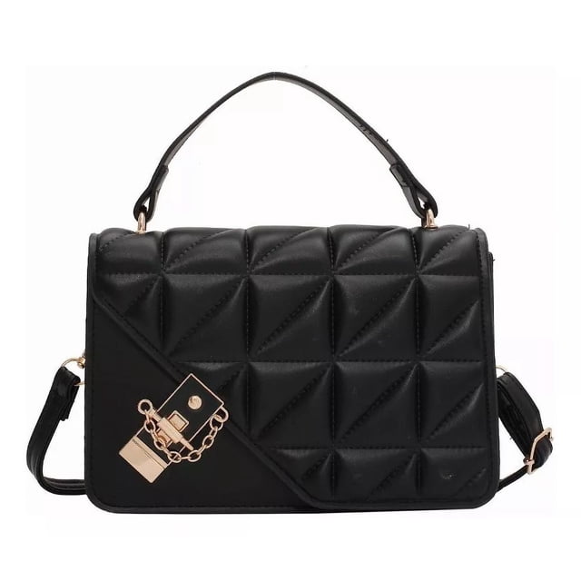 Bolso Bandolera De Un Hombro Beilisi Con Cadena De Metal Para Mujer Color Negro