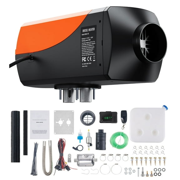 KFFKFF Bluetooth App Control Diesel Air Heater, 12V 5KW Diesel Heater with Automatic Altitude Adjustment, Remote Control and LCD, Diesel Parking Heater for RV Trailer Camper Van Boat And Indoors