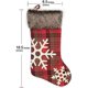 thumbnail image 2 of Arpillera de 18 pulgadas con copos de nieve a cuadros grandes y medias de felpa falsas, 2 of 5