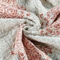 thumbnail image 6 of Home Soft Things 6 Piece Chelsea Printed Quilt bedspread Set - Coral - Queen (90"x90"), 6 of 12