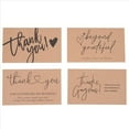 thumbnail image 2 of 120 Piezas Exquisitas Tarjetas de Thank You de Papel Kraft, para PequeñAs Tarjetas de Reconocimiento de Negocios Tarjetas de DecoracióN de Regalo, 2 of 8