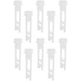 thumbnail image 1 of 10 Pack Vinyl Vertical Blind Repair Clips - For Repairing Vertical Window Blinds, Slats, Curtains - White, 1 of 5
