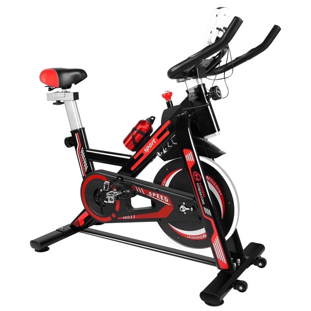 Evitormill Stationary Exercise Bike, Indoor Cycling Bike with LCD Monitor Max Weight 265 Lbs