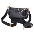 thumbnail image 2 of Bolso de mujer de gran capacidad con cierre de cremallera bolso de PU bolso de hombro para citas trabajo viaje negro tamaño libre, 2 of 8