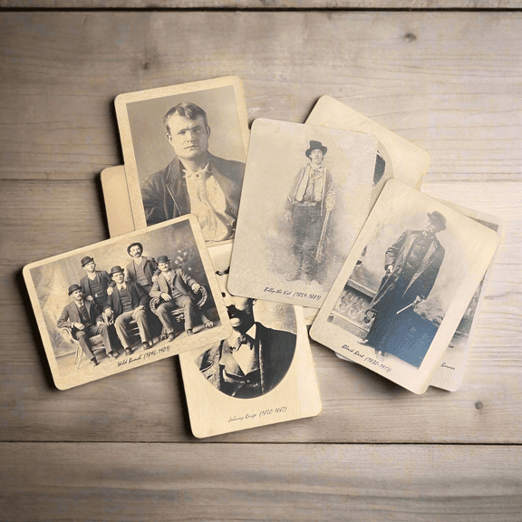 Outlaws Of The Old West Set Of 13 Photos (6.25" x 5.25")