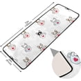 thumbnail image 2 of SKYSONIC 2'X6' French Bulldog Pug Runner Rug with Rubber Backing, Valentines Non Slip Entryway Rug Runner Washable Soft Area Rug Carpet for Hallway Bedroom Kitchen Decor, 2 of 6