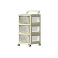 thumbnail image 1 of WRKEKC Clearance Multi-Layer Transparent Storage Cart with Wheels, Mobile Organizer for Kitchen or Bathroom (76x34x25.5cm), 1 of 6