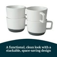 thumbnail image 5 of Libbey Austin 17.5 ounce Large Porcelain Coffee Mug, Set of 4, Basalt Blue, 5 of 6